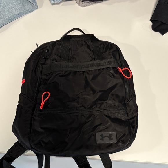 Under Armour Black Backpack with Red Accents - Picture 1 of 2